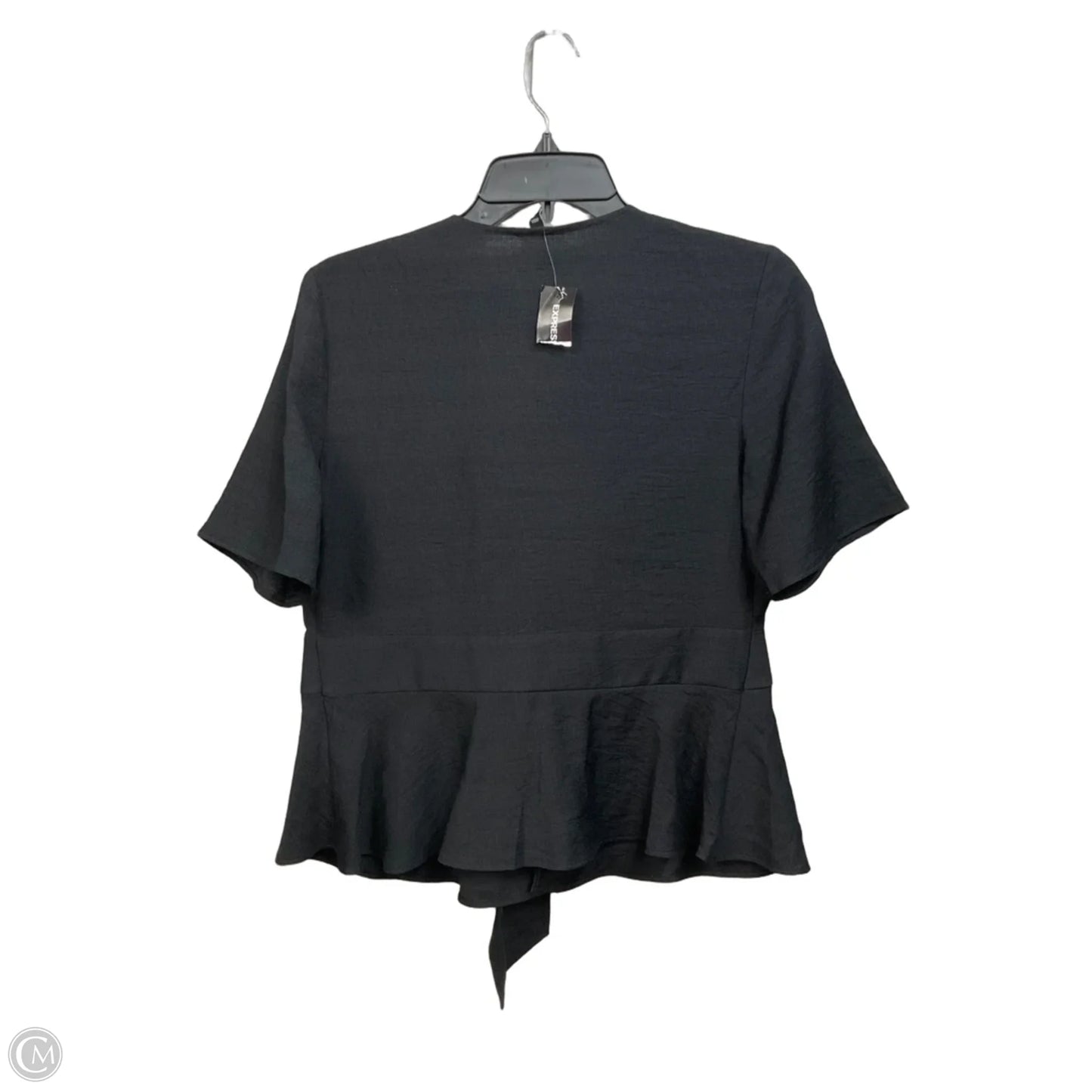 Top Short Sleeve By Express In Black, Size: S
