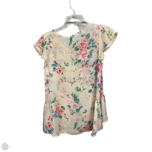 Top Sleeveless By Express In Floral Print, Size: S