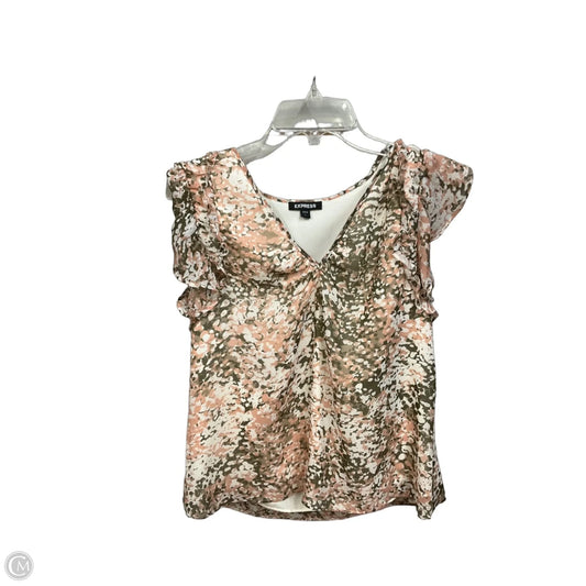 Top Sleeveless By Clothes Mentor In Animal Print