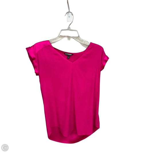 Top Sleeveless By Express In Pink & Purple, Size: Medium