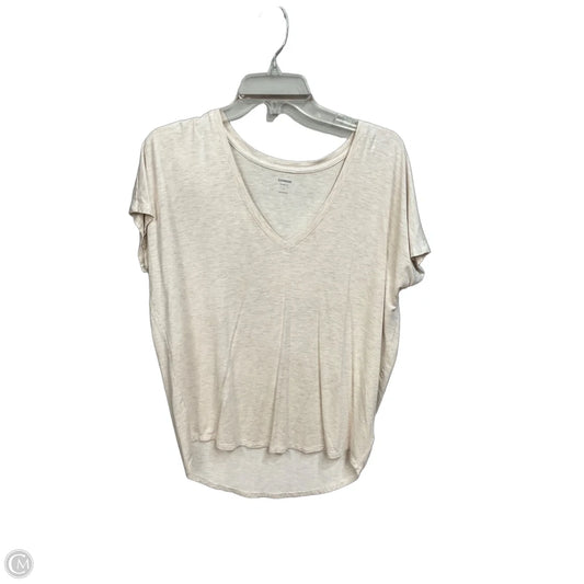 Top Short Sleeve By Clothes Mentor In Beige, Size: S