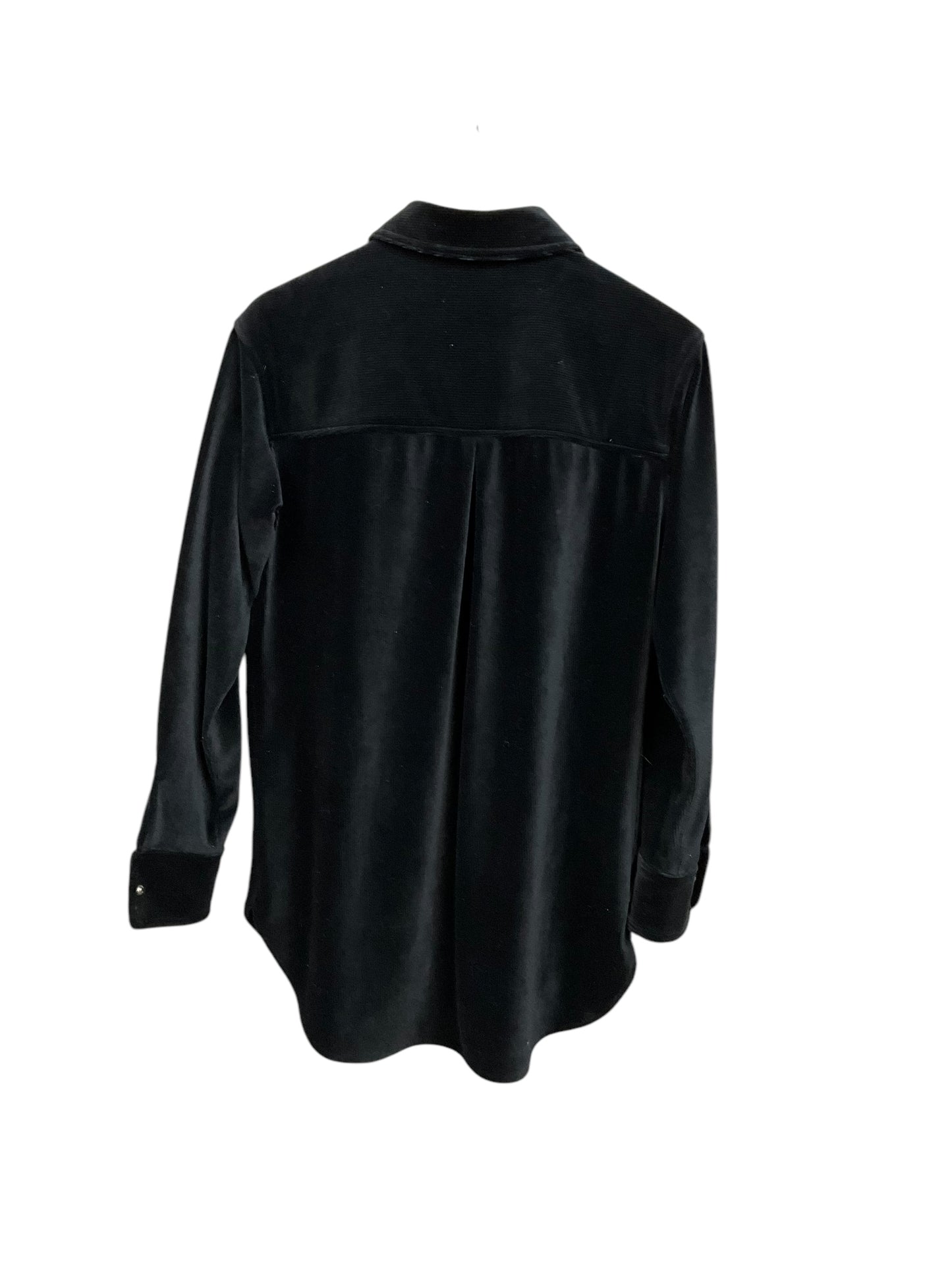 Jacket Shirt By Isaac Mizrahi Live Qvc In Black, Size: Xs