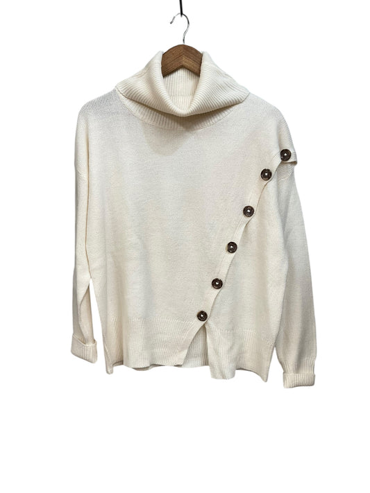 Sweater By Poof In Cream, Size: M