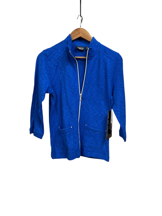 Sweatshirt Collar By Onque In Blue, Size: S