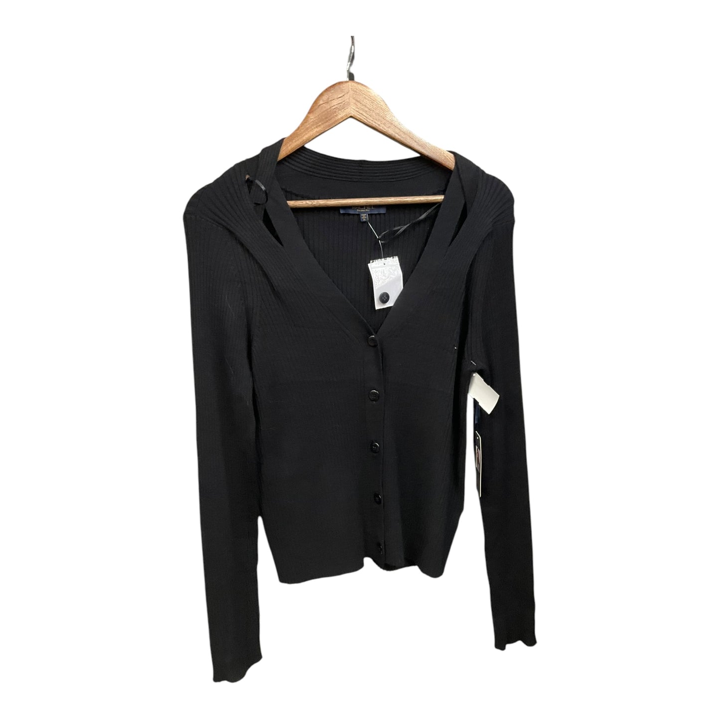 Cardigan By Rachel Roy In Black, Size: Xl