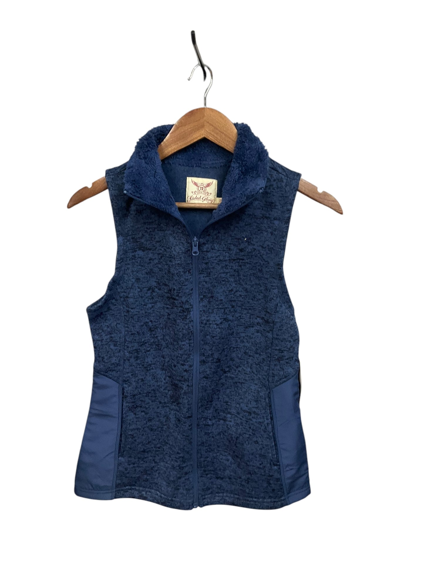 Vest Other By Faded Glory In Black & Blue, Size: Xs