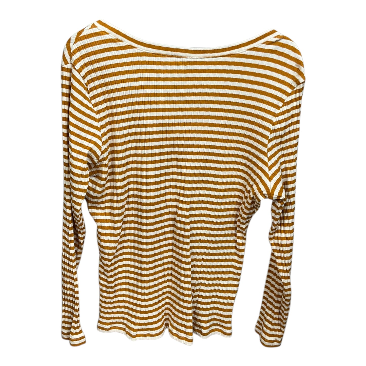 Top Long Sleeve By Falls Creek In Striped Pattern, Size: 2x