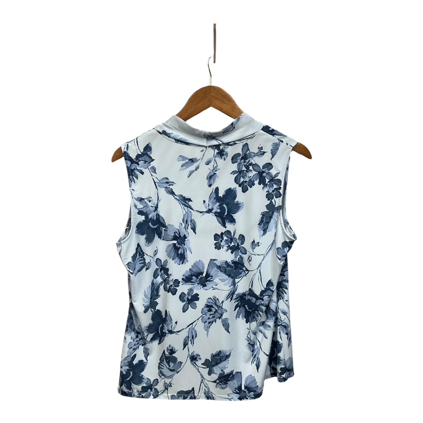 Top Sleeveless By Calvin Klein In Blue, Size: Large