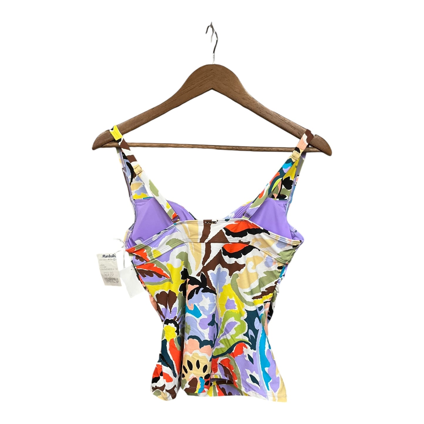 Swimsuit Top By Clothes Mentor In Multi-colored, Size: M