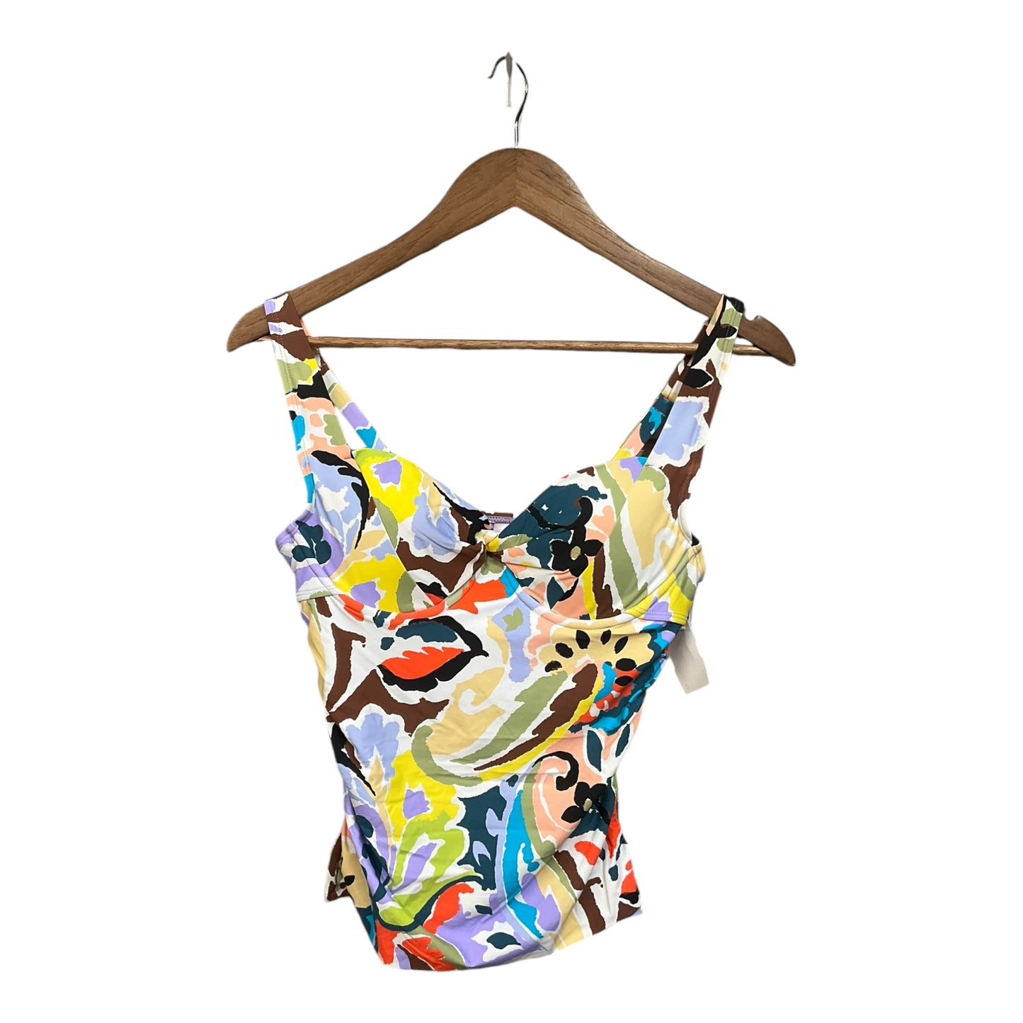 Swimsuit Top By Clothes Mentor In Multi-colored, Size: M