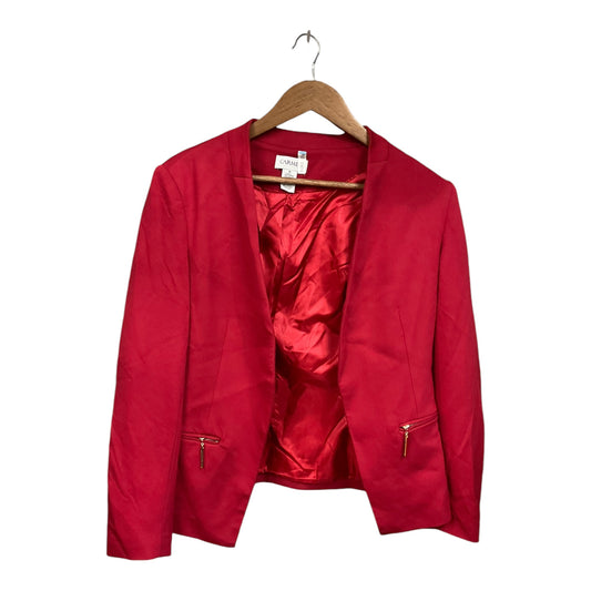 Blazer By Carmen By Carmen Marc Valvo In Red, Size: 10