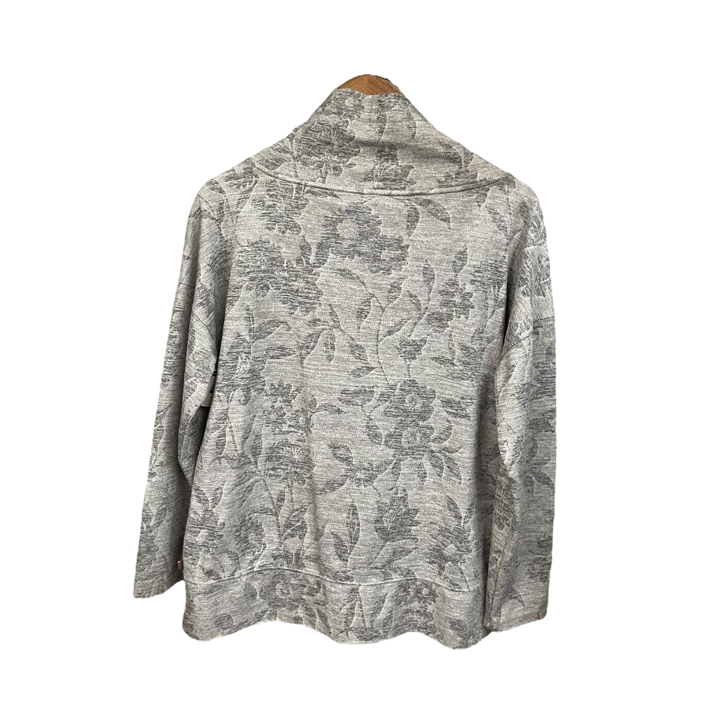 Top Long Sleeve By Talbots In Grey, Size: L