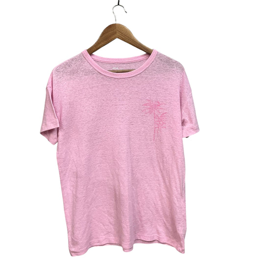 Top Short Sleeve By Aerie In Pink, Size: Xs