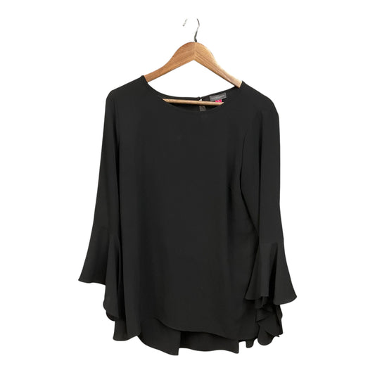 Top Long Sleeve By Vince Camuto In Black, Size: S