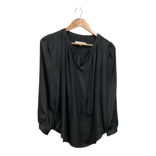 Top Long Sleeve By Loft In Black, Size: M