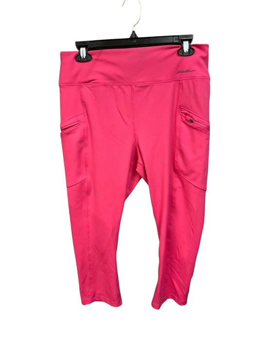 Athletic Leggings By Clothes Mentor In Pink & White, Size: L