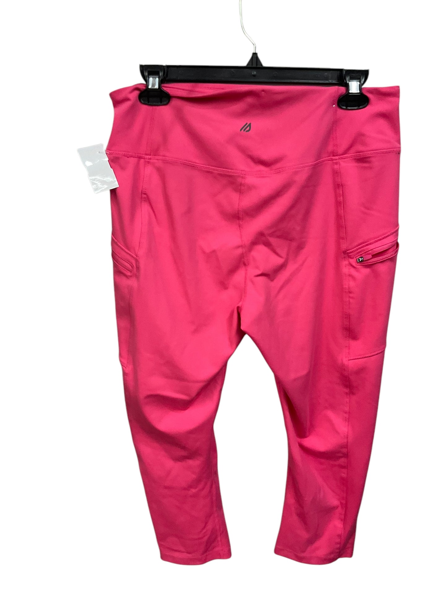 Athletic Leggings By Clothes Mentor In Pink & White, Size: L