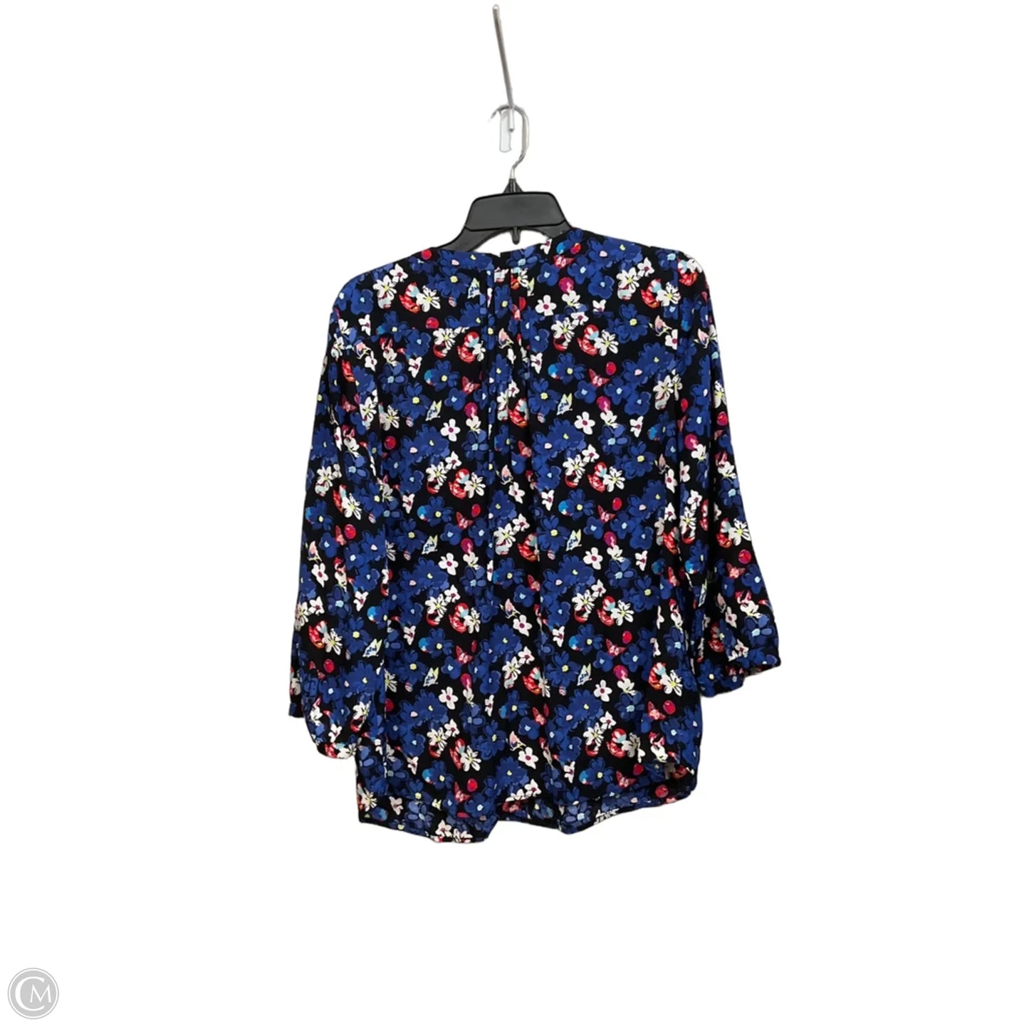 Blouse 3/4 Sleeve By Talbots In Floral Print, Size: Lp