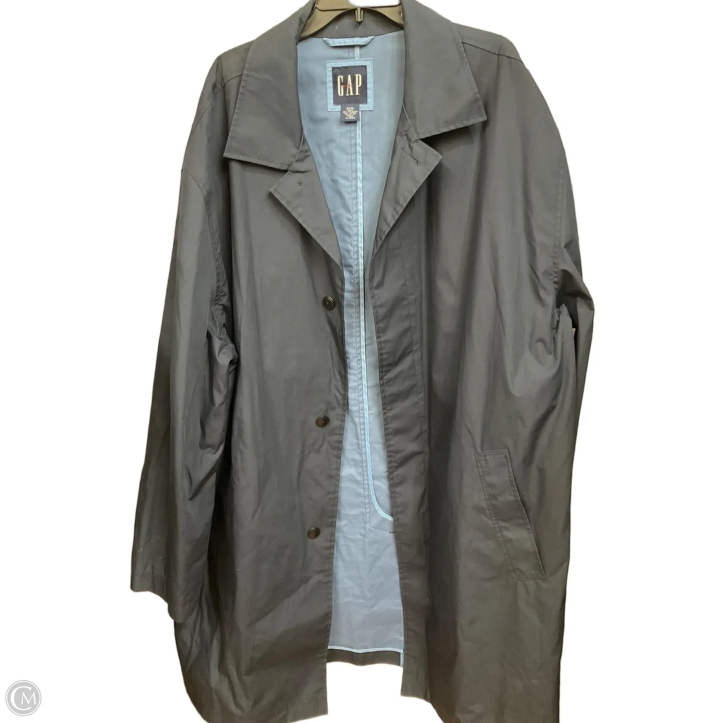 Coat Raincoat By Gap In Blue, Size: 3x