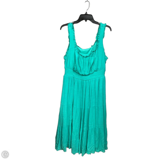 Dress Casual Midi By Torrid In Teal, Size: 1x