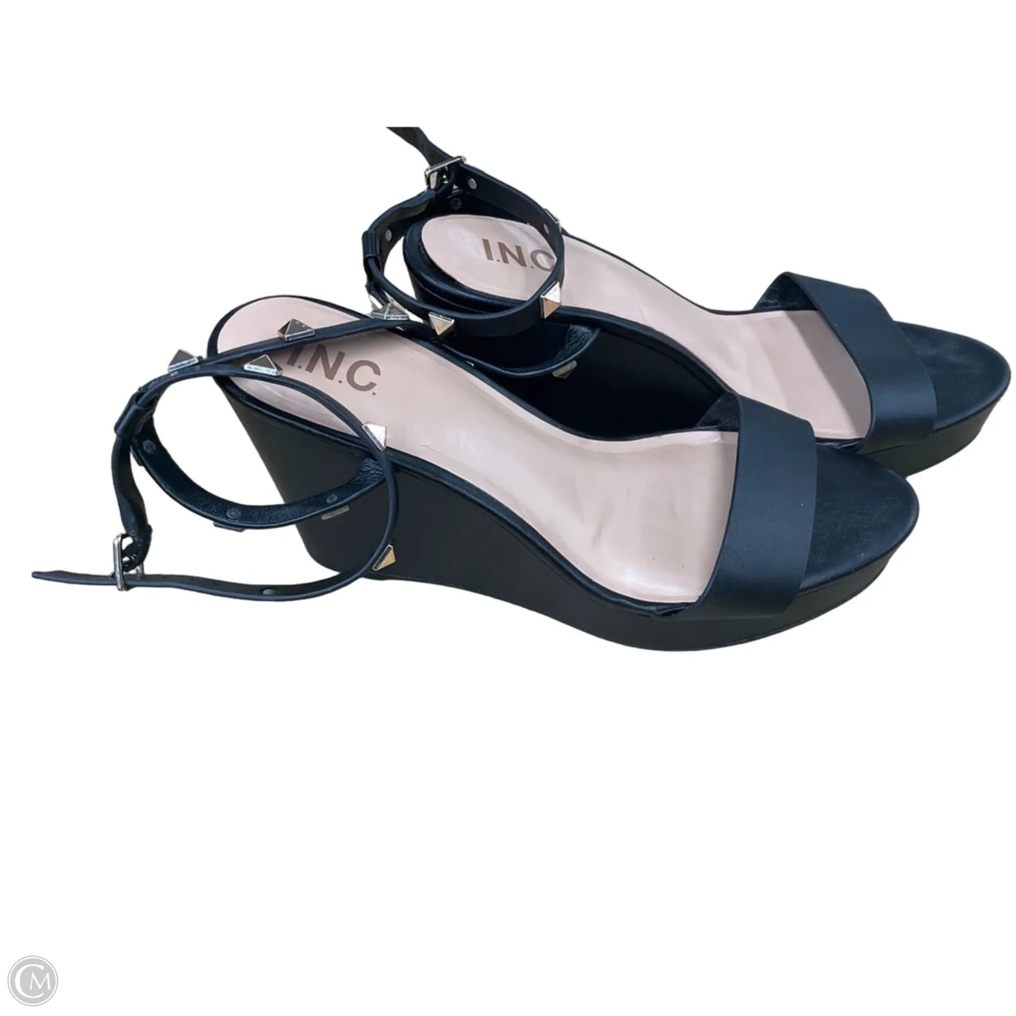 Shoes Heels Wedge By Inc In Black, Size: 10