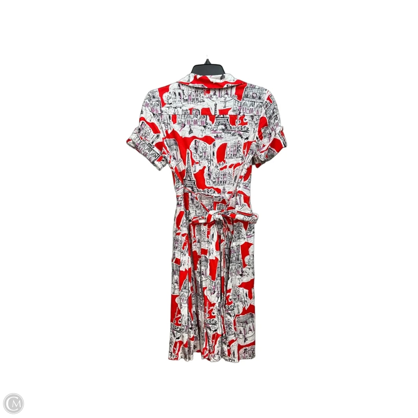 Dress Designer By Karl Lagerfeld In Red, Size: S