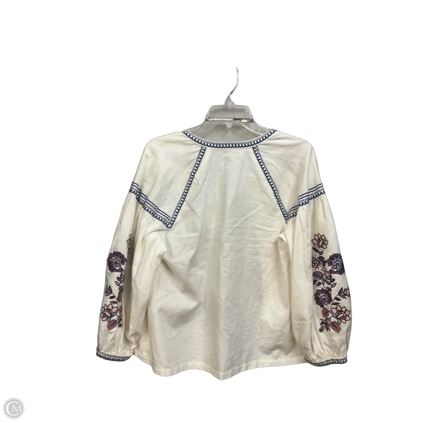 Top 3/4 Sleeve By Loft In White, Size: S
