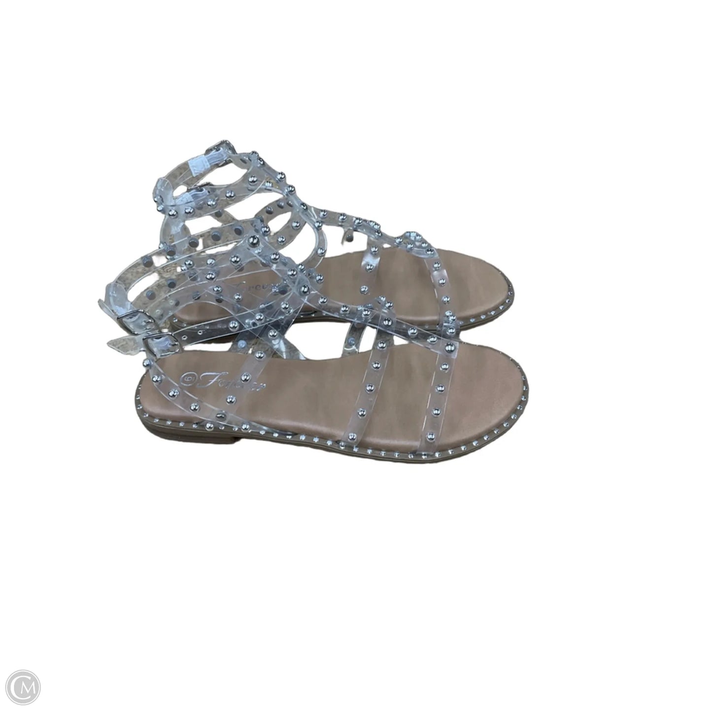 Sandals Flats By Forever In Clear, Size: 6