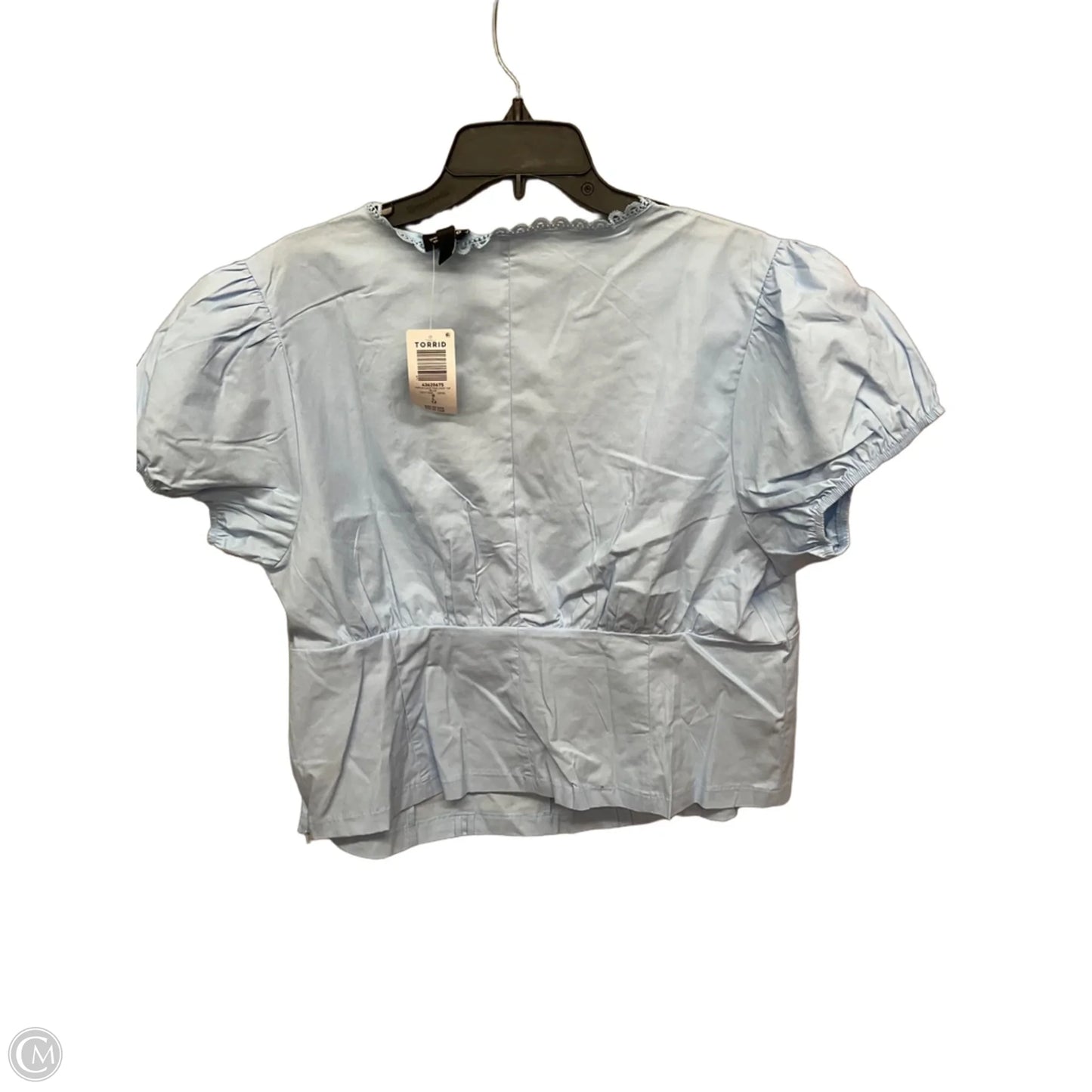 Top Short Sleeve By Torrid In Blue, Size: L