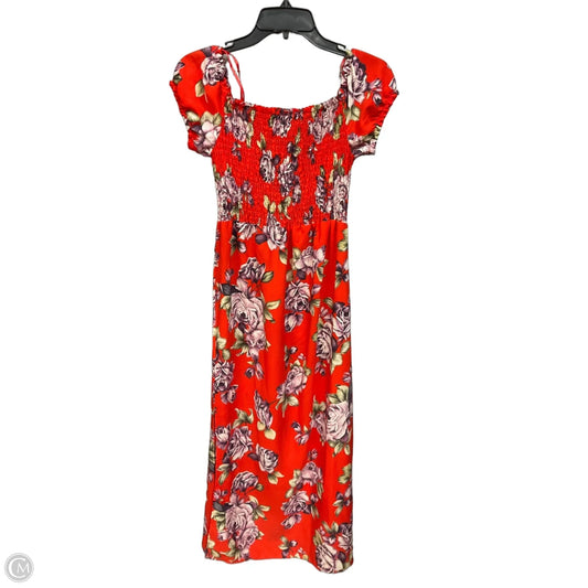 Dress Casual Maxi By Monteau In Orange, Size: M
