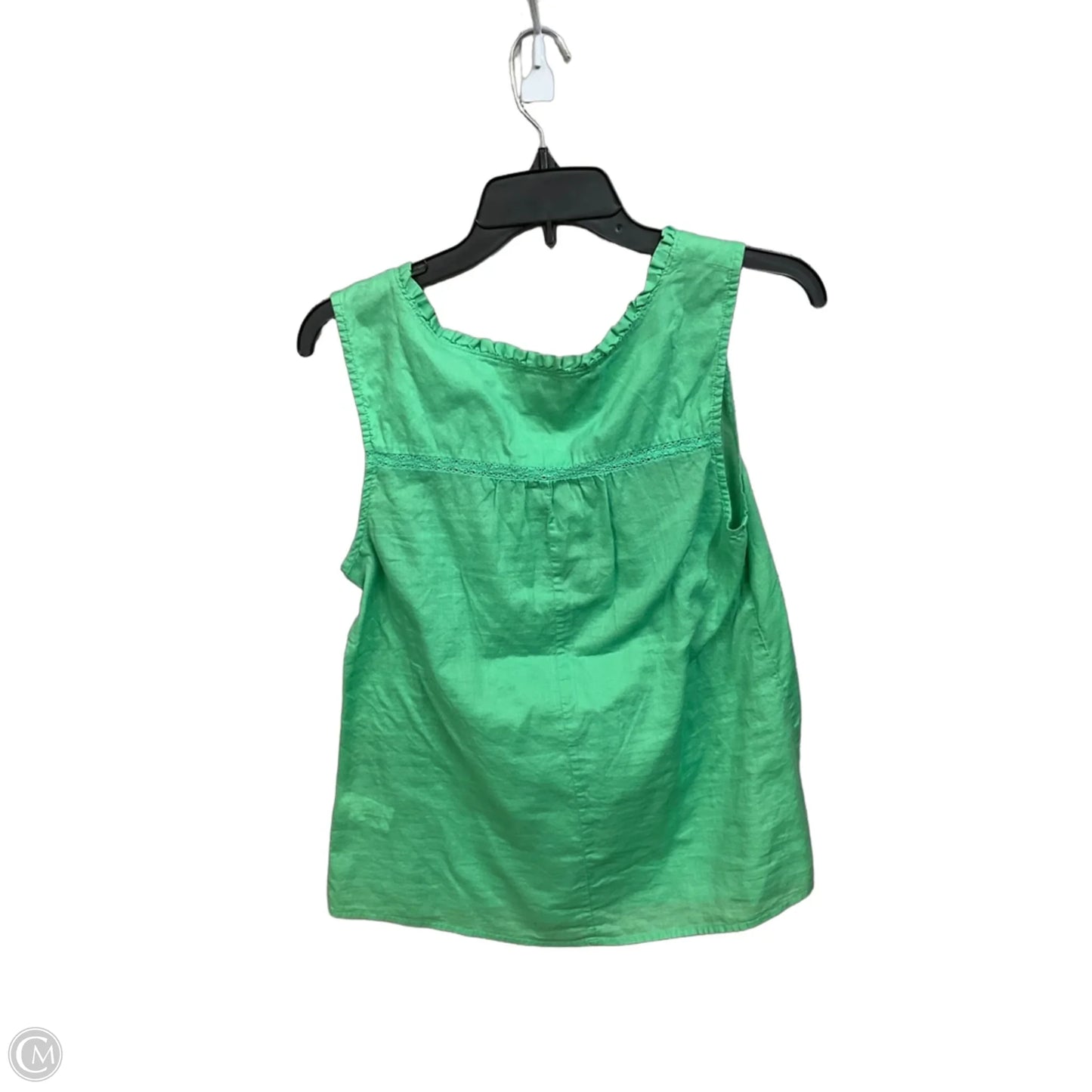 Top Sleeveless By Banana Republic In Green, Size: M