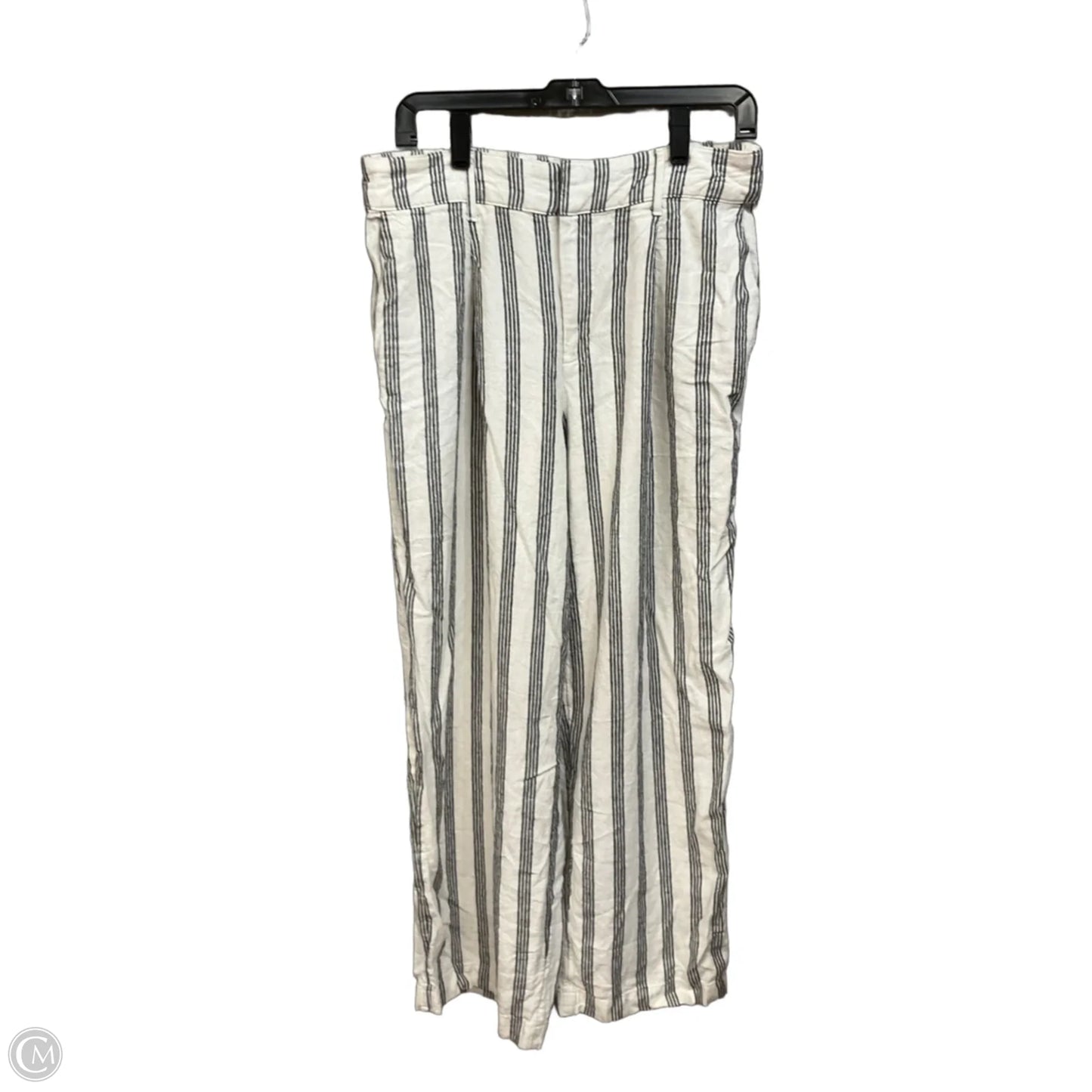 Pants Linen By A New Day In Striped Pattern, Size: 10