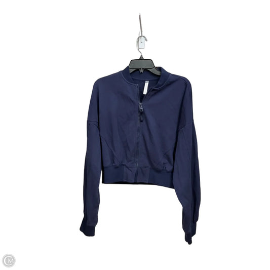 Athletic Jacket By Fabletics In Blue, Size: M