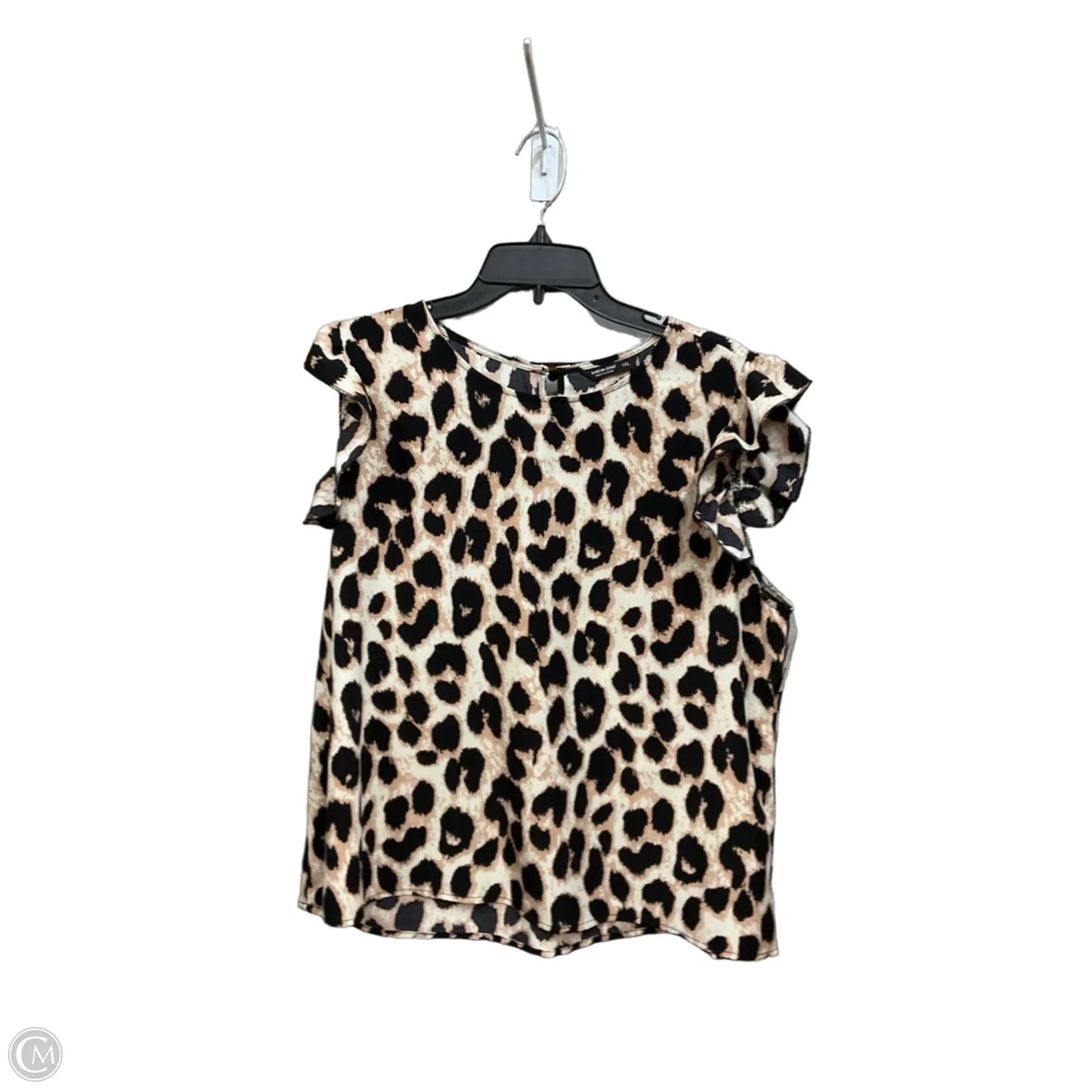 Top Sleeveless By Shein In Animal Print, Size: 1x