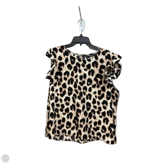 Top Sleeveless By Shein In Animal Print, Size: 1x