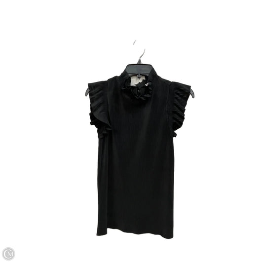 Top Sleeveless By Zara In Black, Size: M