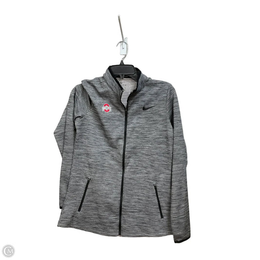 Athletic Jacket By Nike Apparel In Grey, Size: M