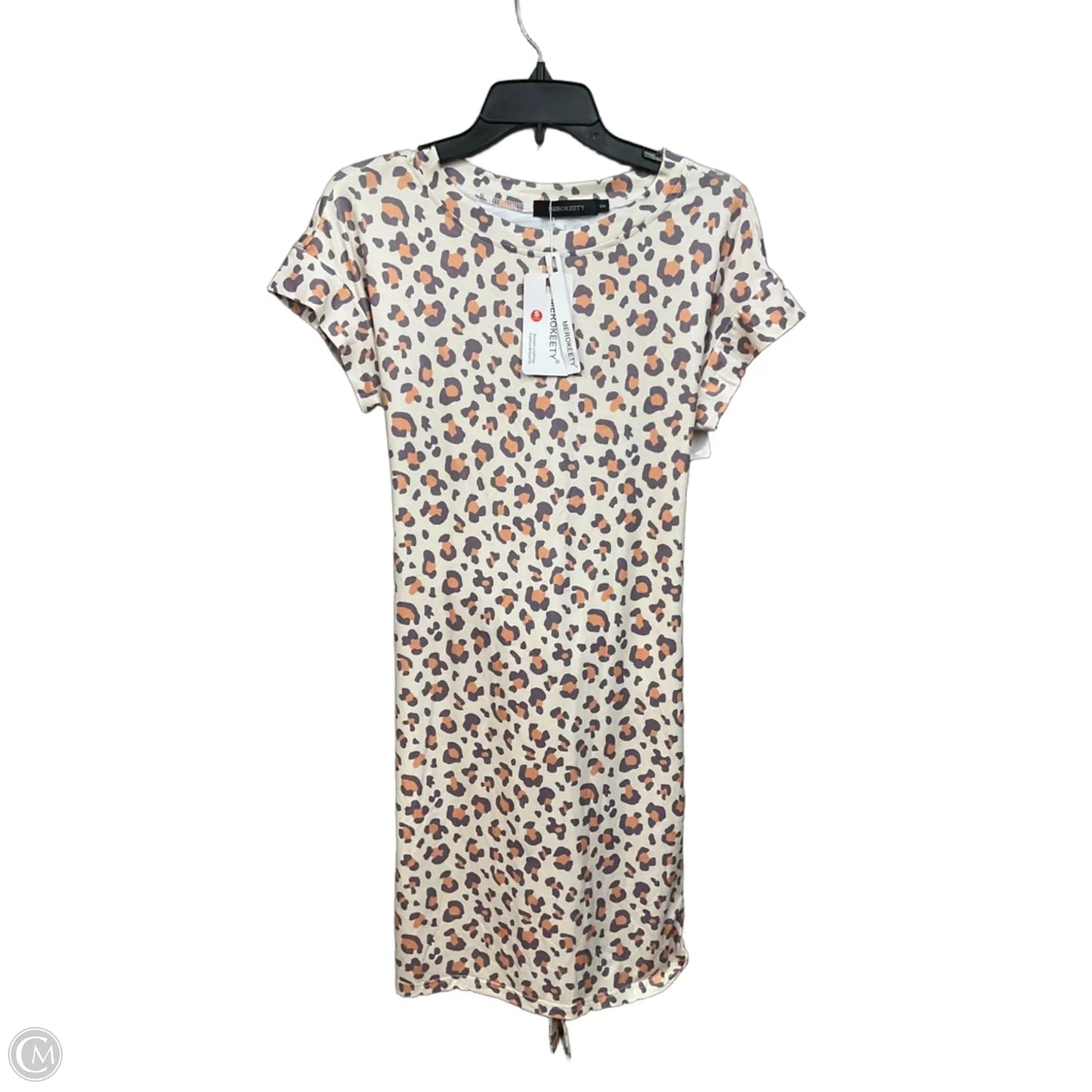 Dress Casual Short By Merokeety In Animal Print, Size: S