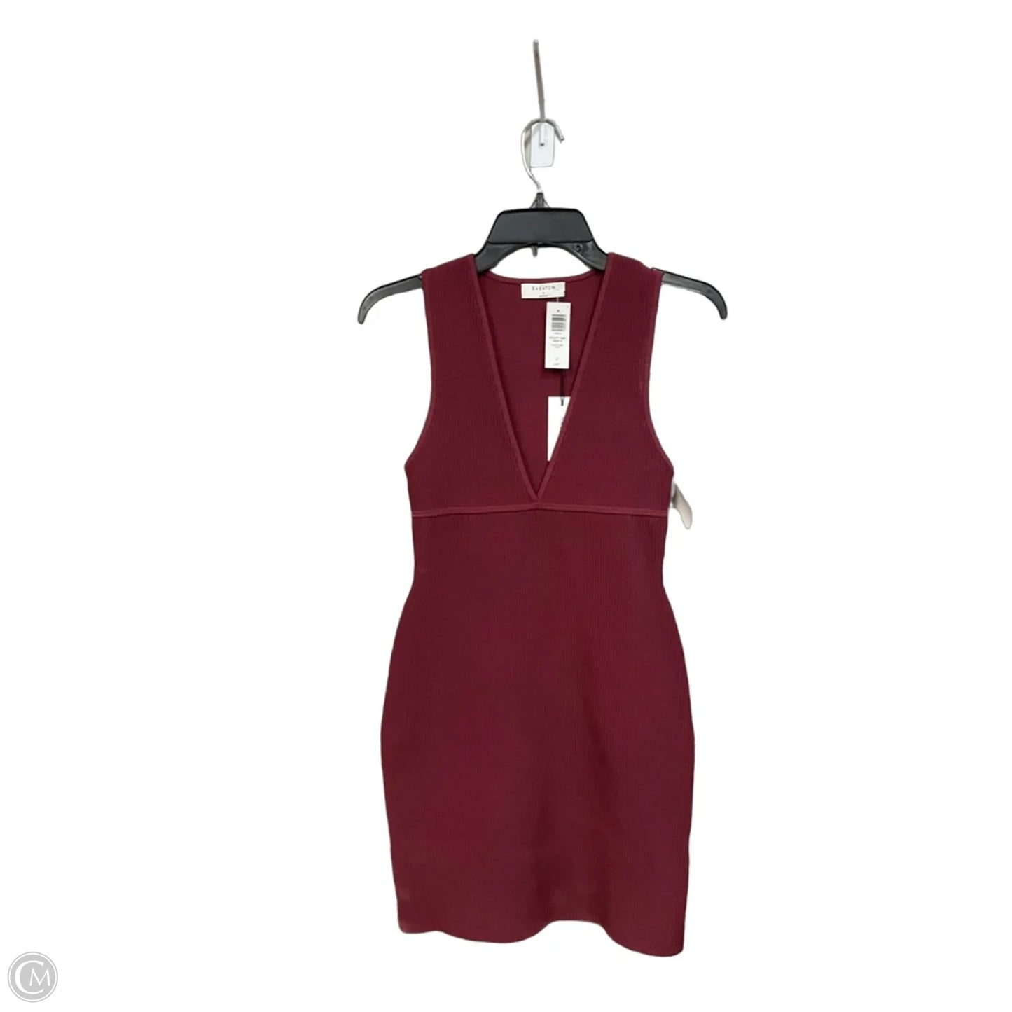 Dress Casual Short By Babaton In Maroon, Size: S