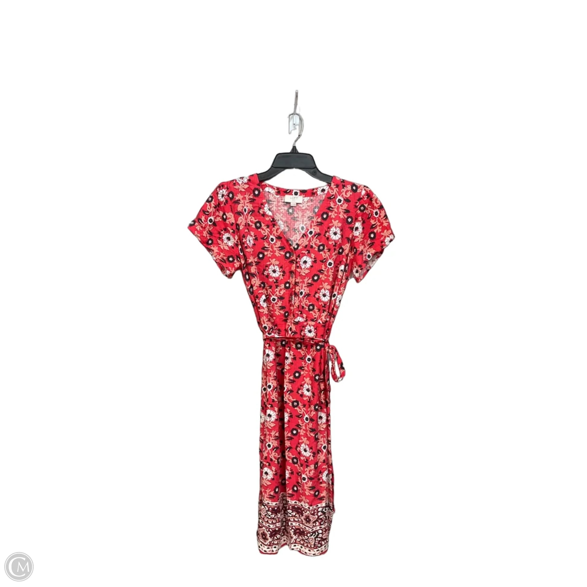 red loft dress LOFT | Dresses | Red Loft Faux Wrap Dress