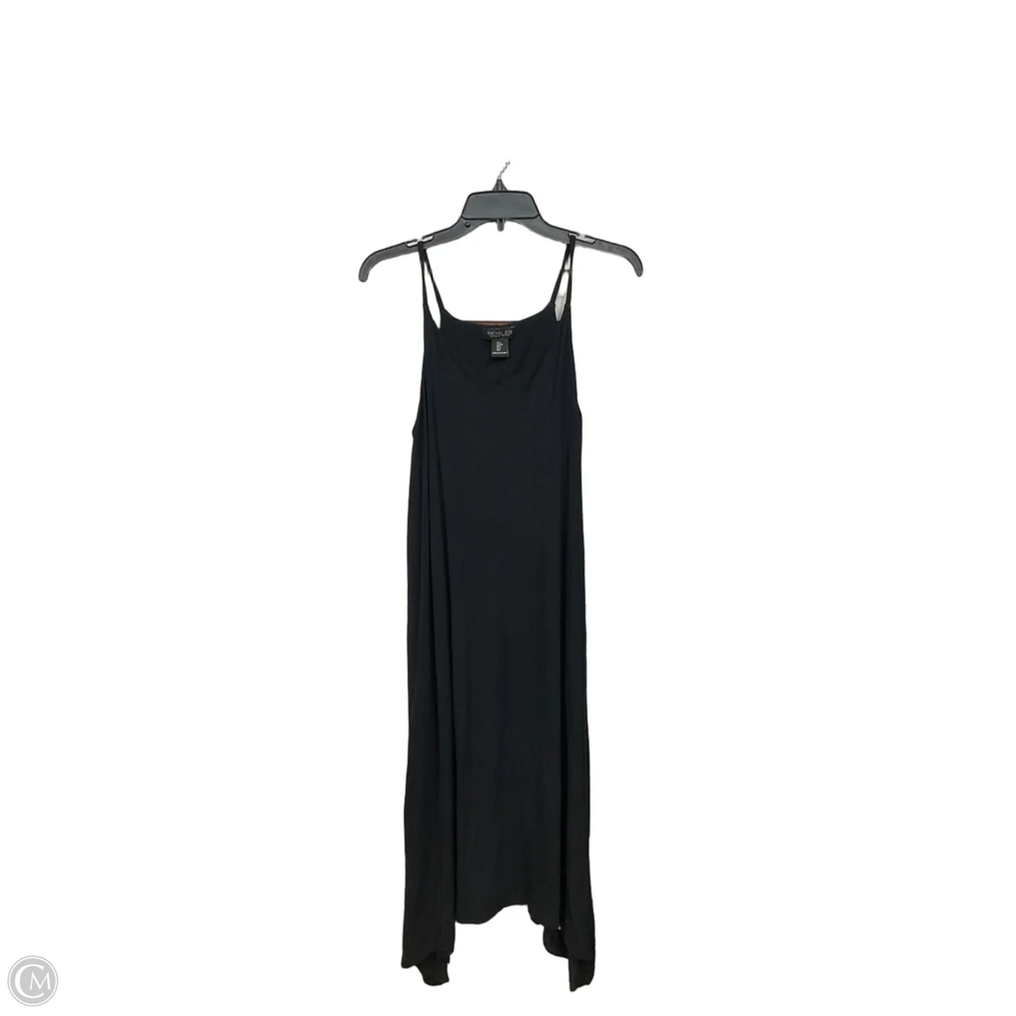 rachel zoe black dress Rachel Zoe Black Midi Dress Women's M Sleeveless V-Neck Embroidered Eyelet