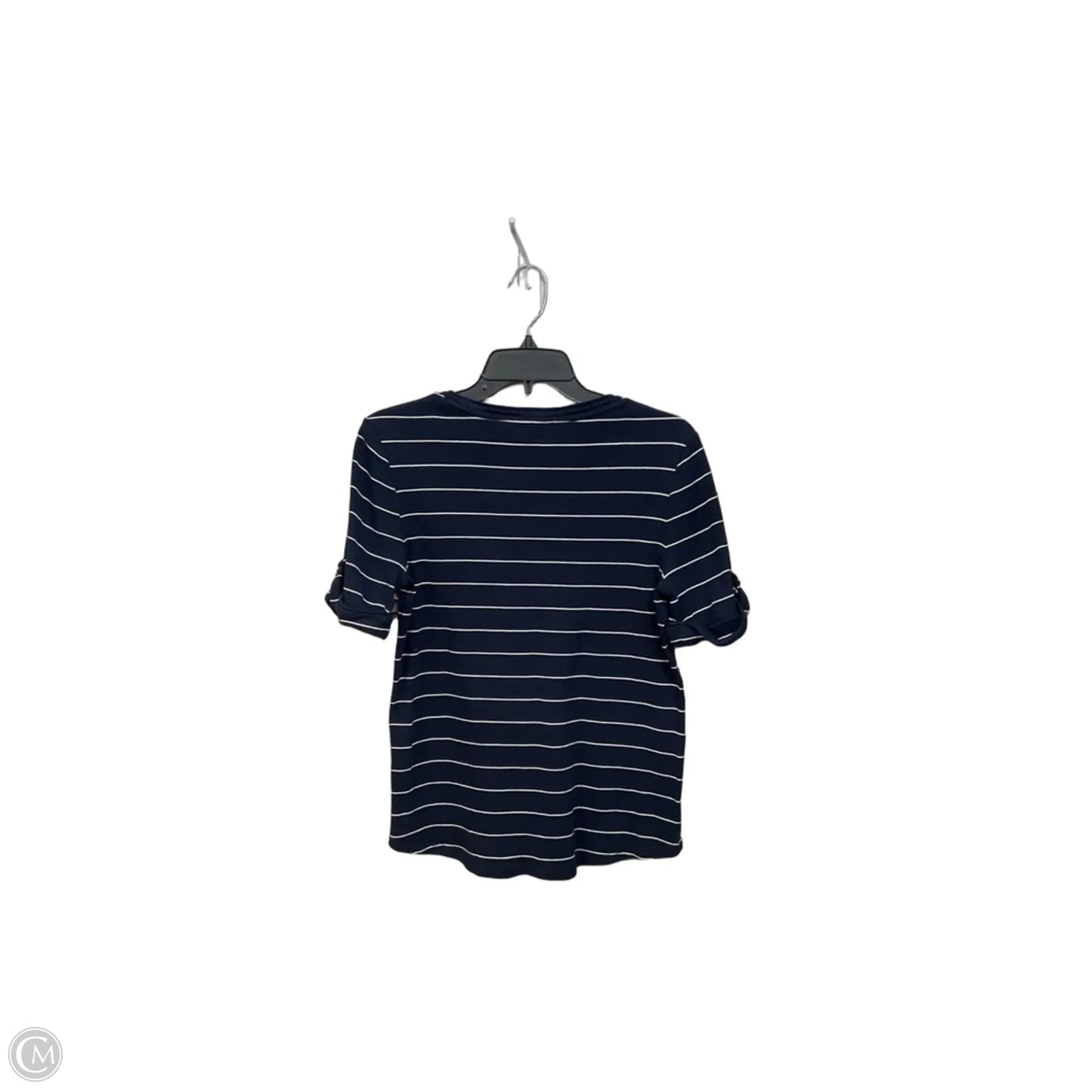 Top Short Sleeve By Chicos In Navy, Size: S