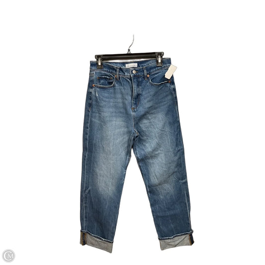 Jeans Straight By Loft In Blue Denim, Size: 4