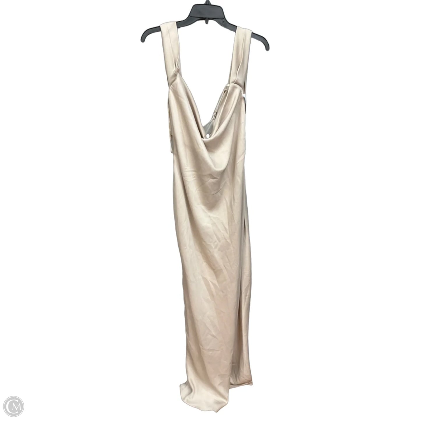Dress Party Long By Clothes Mentor In Tan, Size: Xl