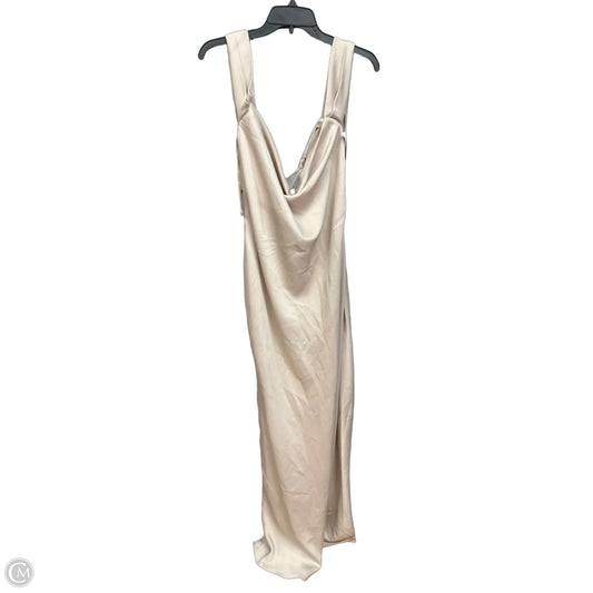 Dress Party Long By Clothes Mentor In Tan, Size: Xl