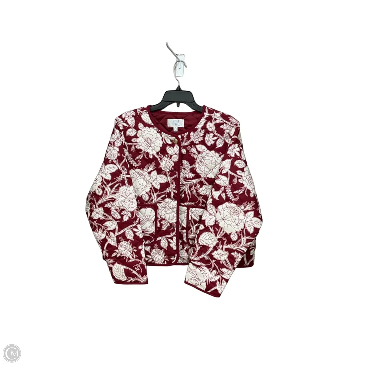 Jacket Other By Time And Tru In Red, Size: Xl