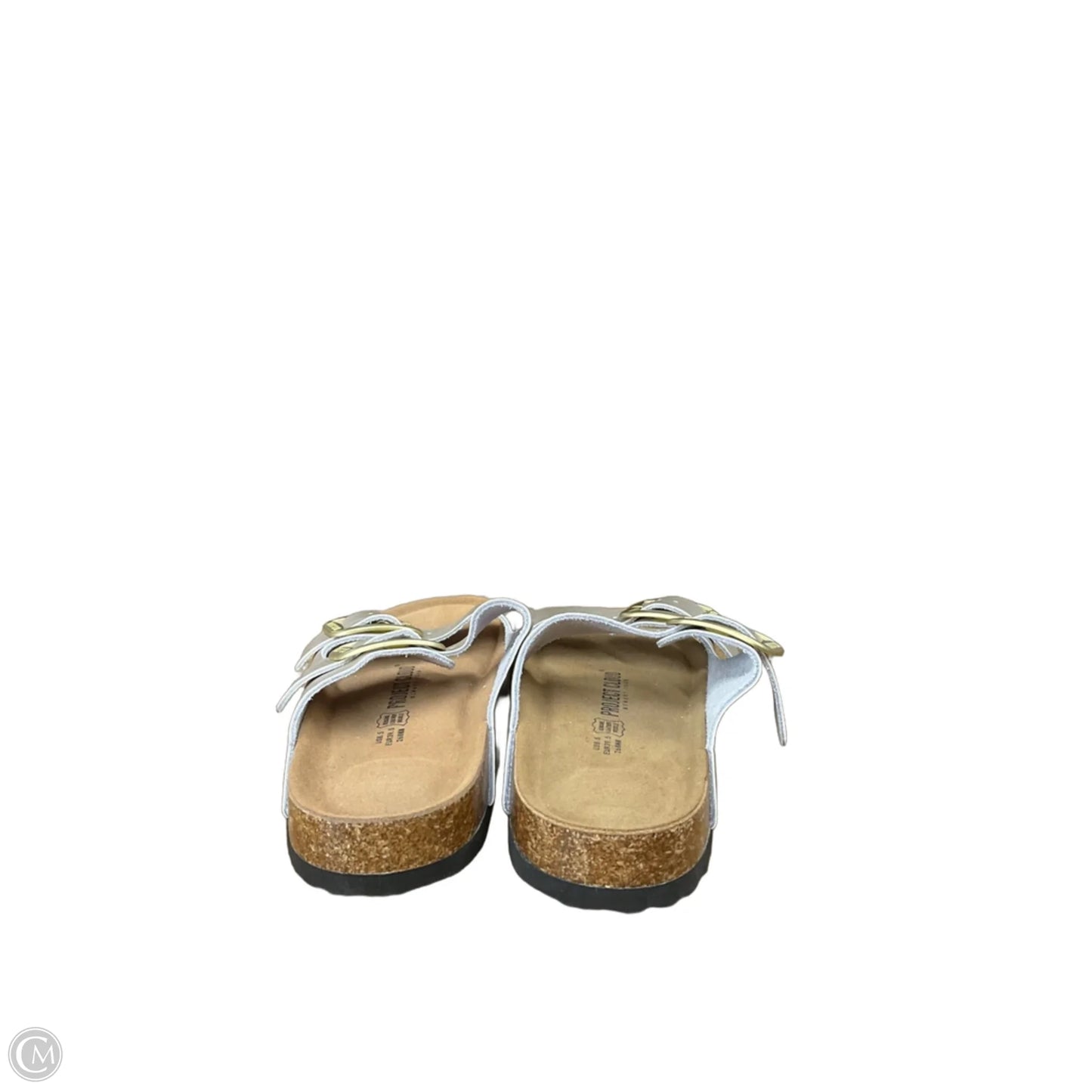 Sandals Flats By Cmc In Silver, Size: 8.5