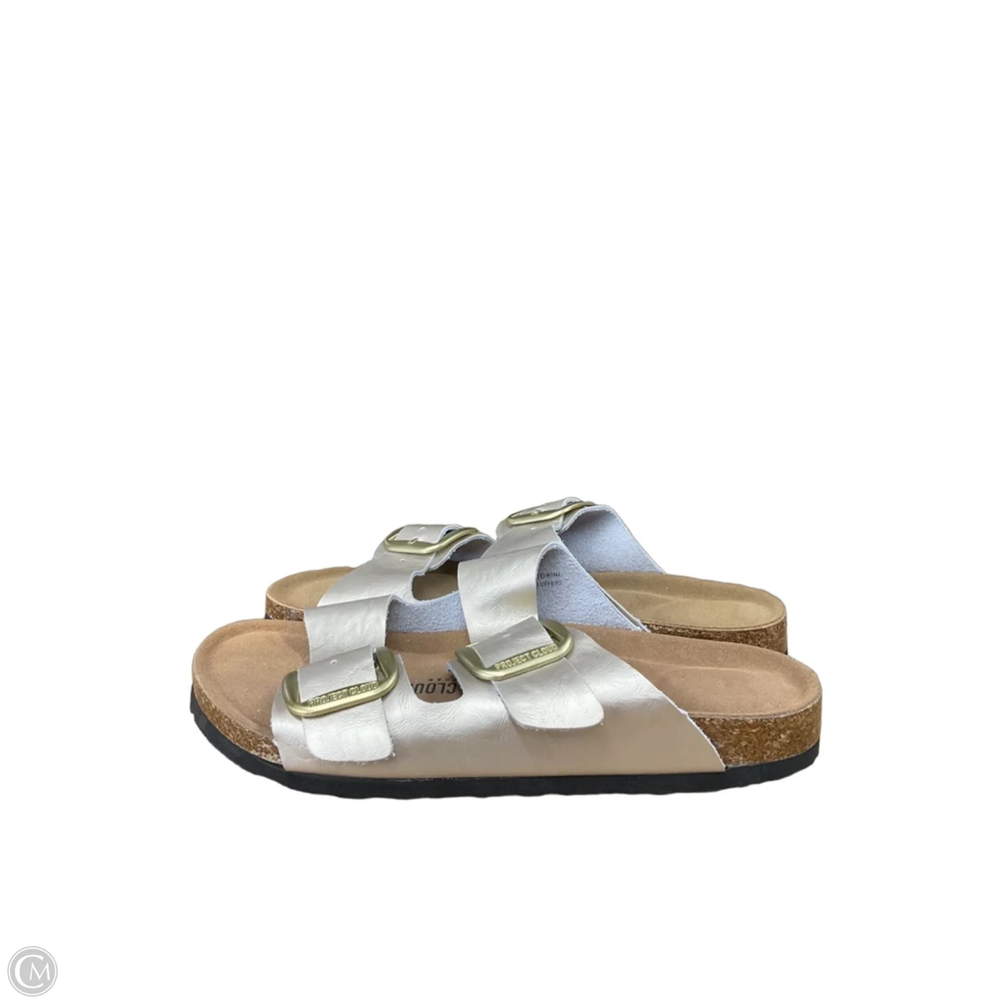 Sandals Flats By Cmc In Silver, Size: 8.5