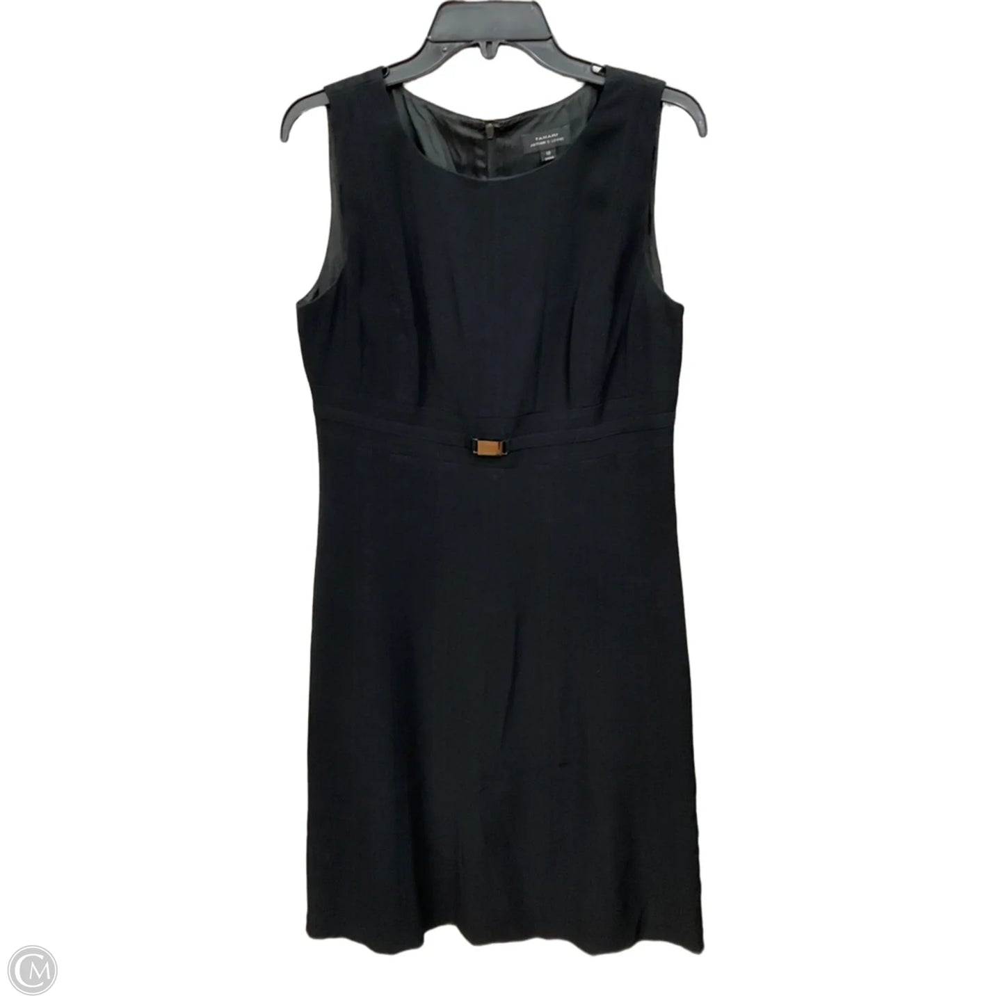 Dress Casual Midi By Tahari In Black, Size: M