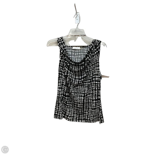 Blouse Sleeveless By Calvin Klein In Black, Size: L